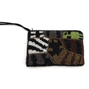 Lady Jade Hand Beaded Wristlet Strap Wallet Original Handmade Boho Hippie